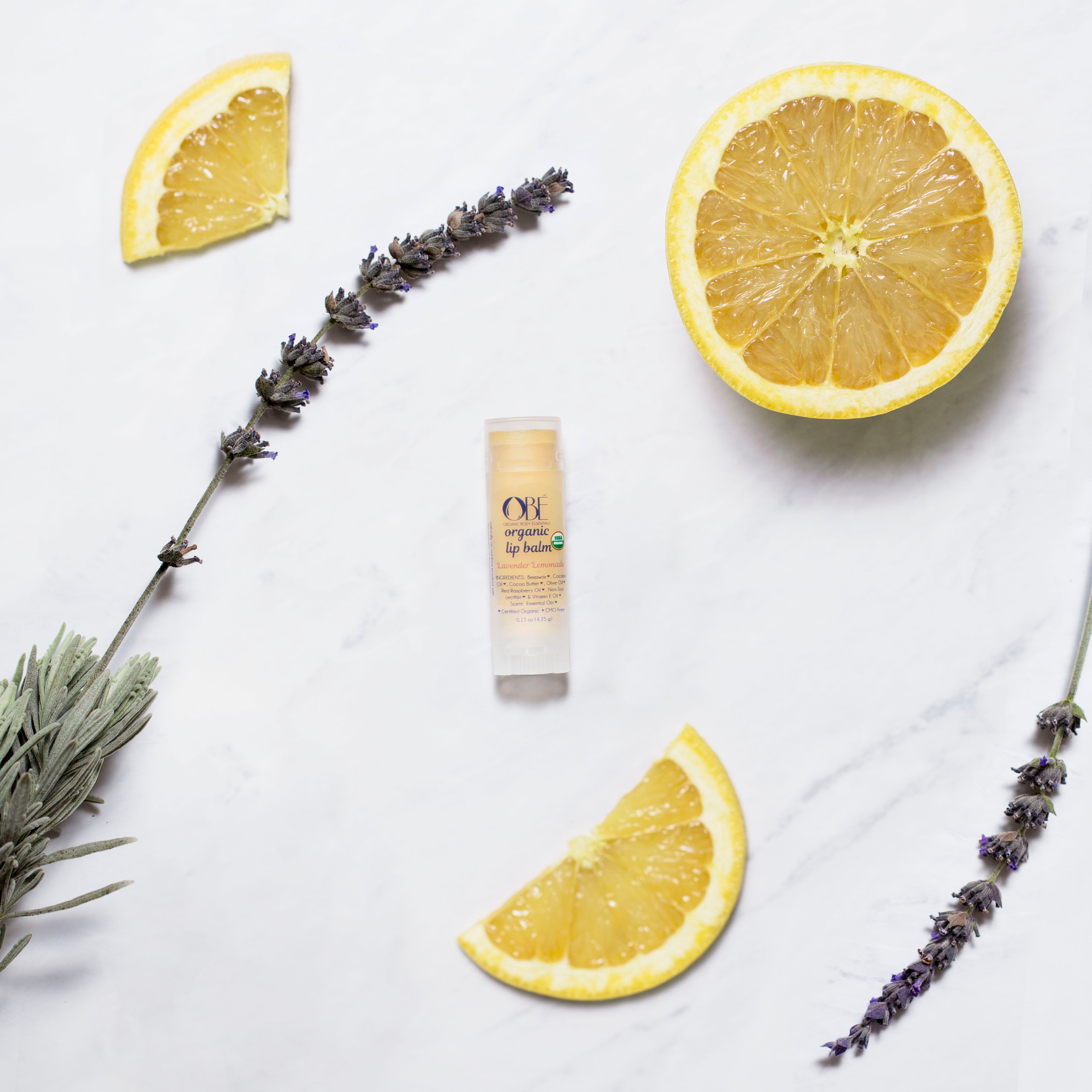 Organic Lip Balm - Lavender Lemonade