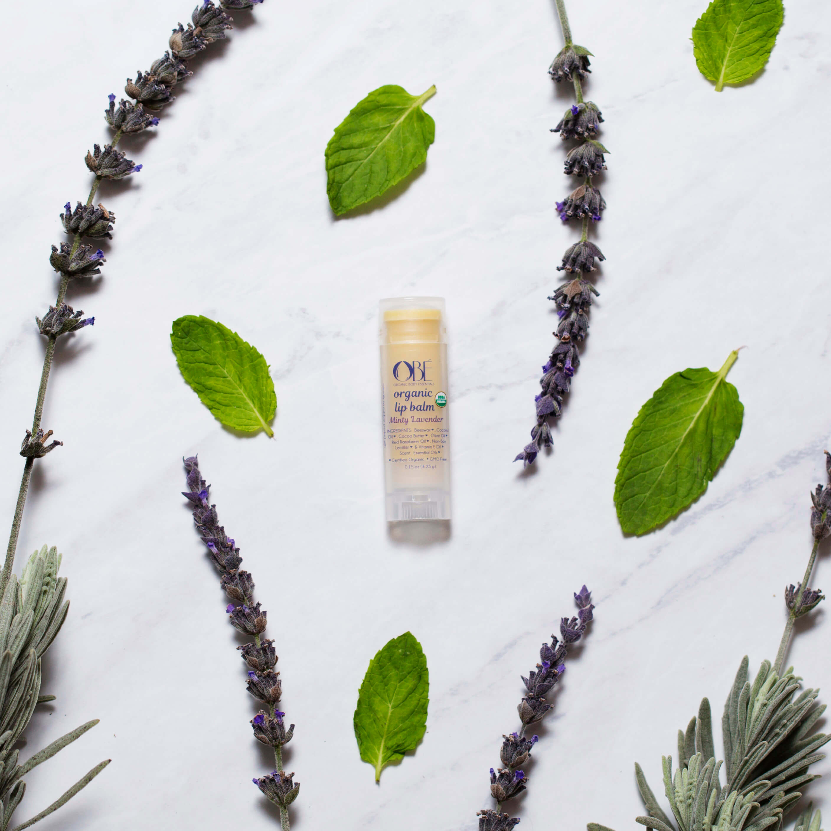 Organic Lip Balm - Minty Lavender